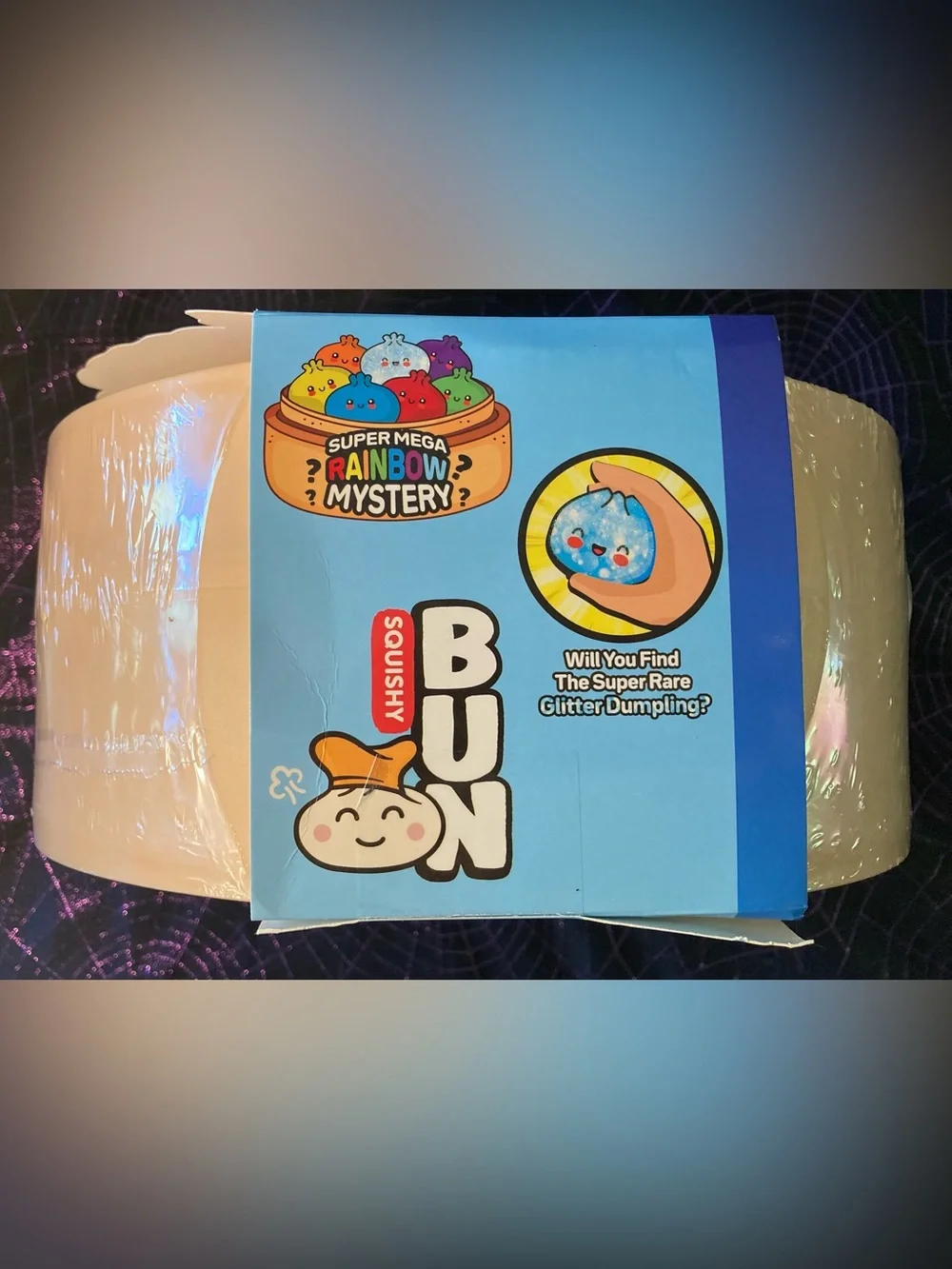Unopened 12in Super Mega Rainbow Mystery Squishy Bun Dumpling